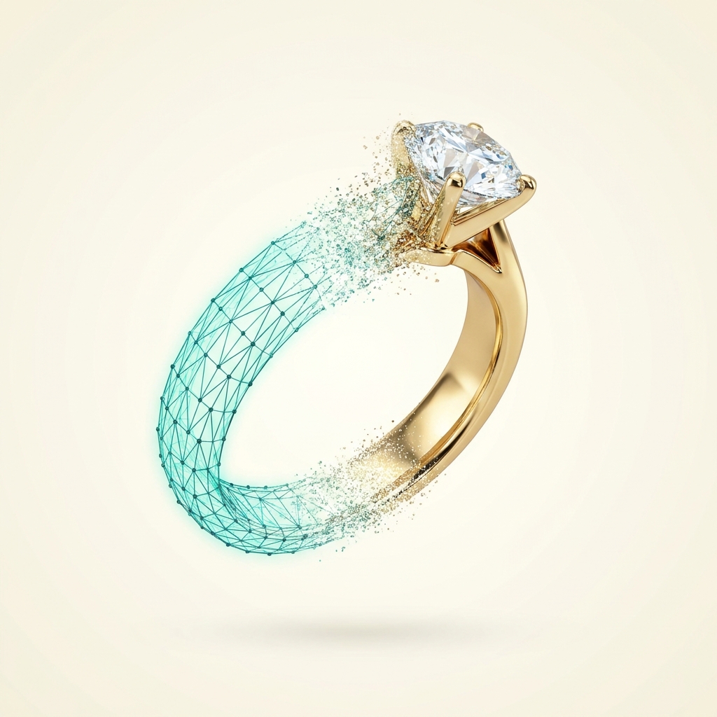 Experimental AI 3D jewellery model
